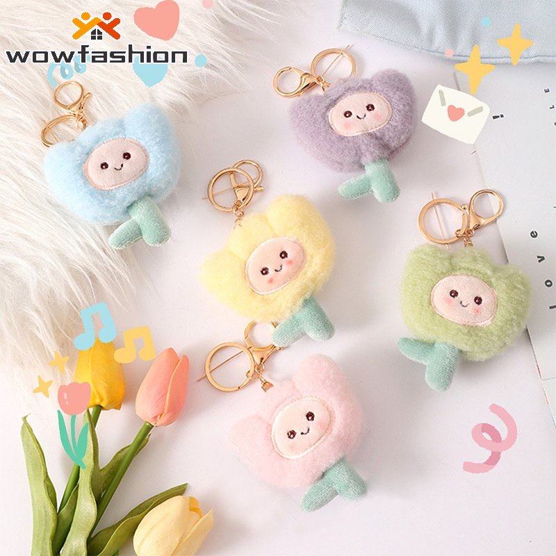 Móc Khóa Bông Hoạt Hình Nhiều Màu Sắc Dễ Thương