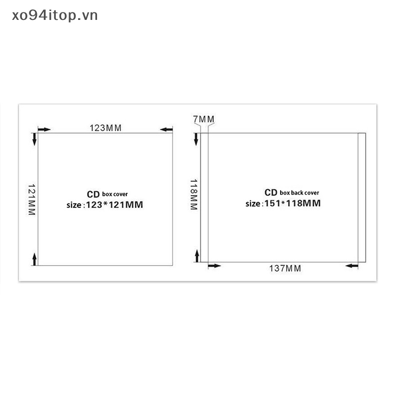 Hộp Đựng Đĩa CD Bằng Nhựa PP Trong Suốt Dung Tích 1-2
