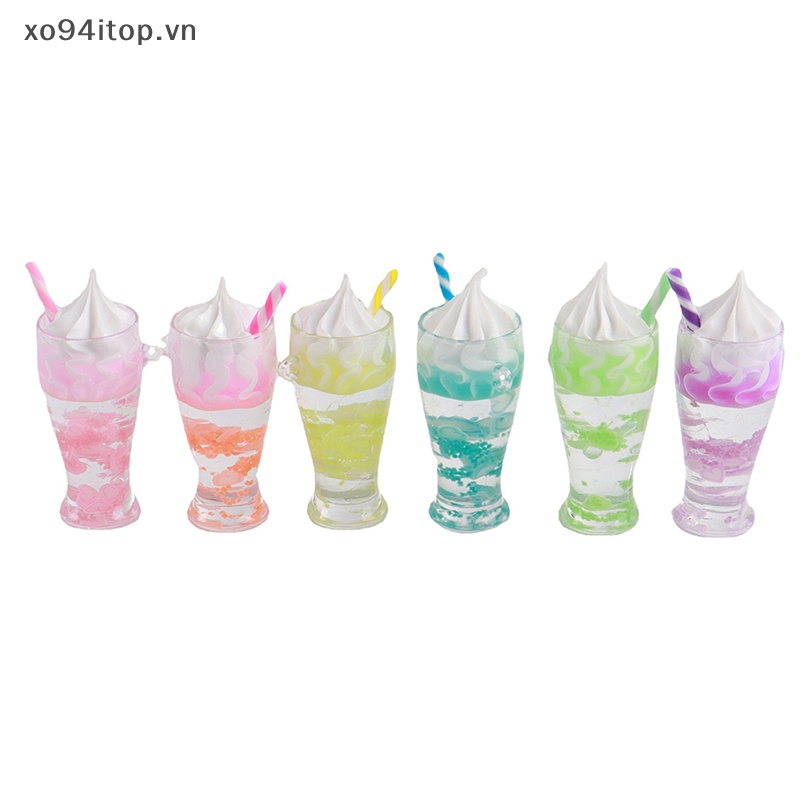 Xoitop Đồ trang trí Lọ Kem Dạ Quang Mini Bằng Nhựa Resin Trang Trí Tiểu Cảnh