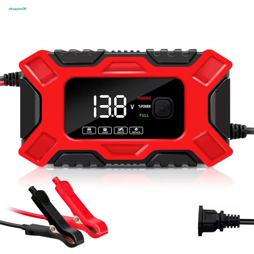 Bộ Sạc Pin 50-60Hz Lead-Acid 12V Màn Hình LCD Chuyên Dụng Cho Xe Máy