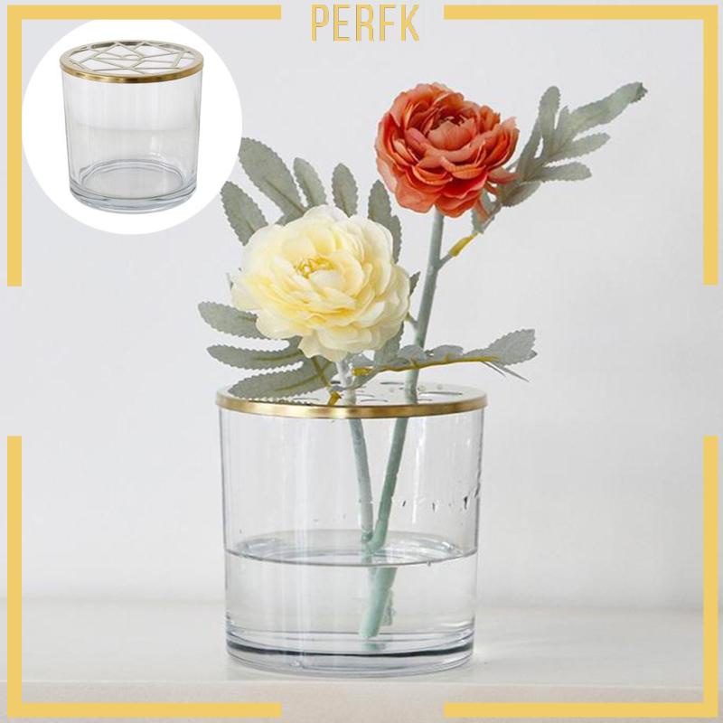 Bình Kính Tròn Đựng Hoa Trưng Bày Để Bàn Trang Trí