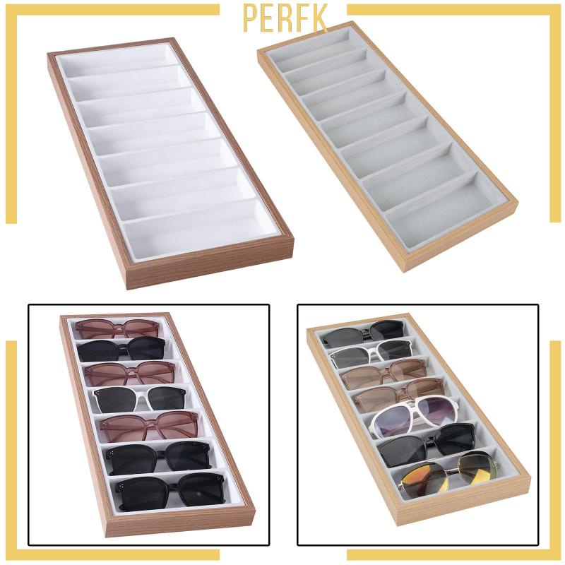 [Perfk] Khay Đựng Kính Mát / Trang Sức Có Thể Xếp Chồng Lên Nhau Màu Xám