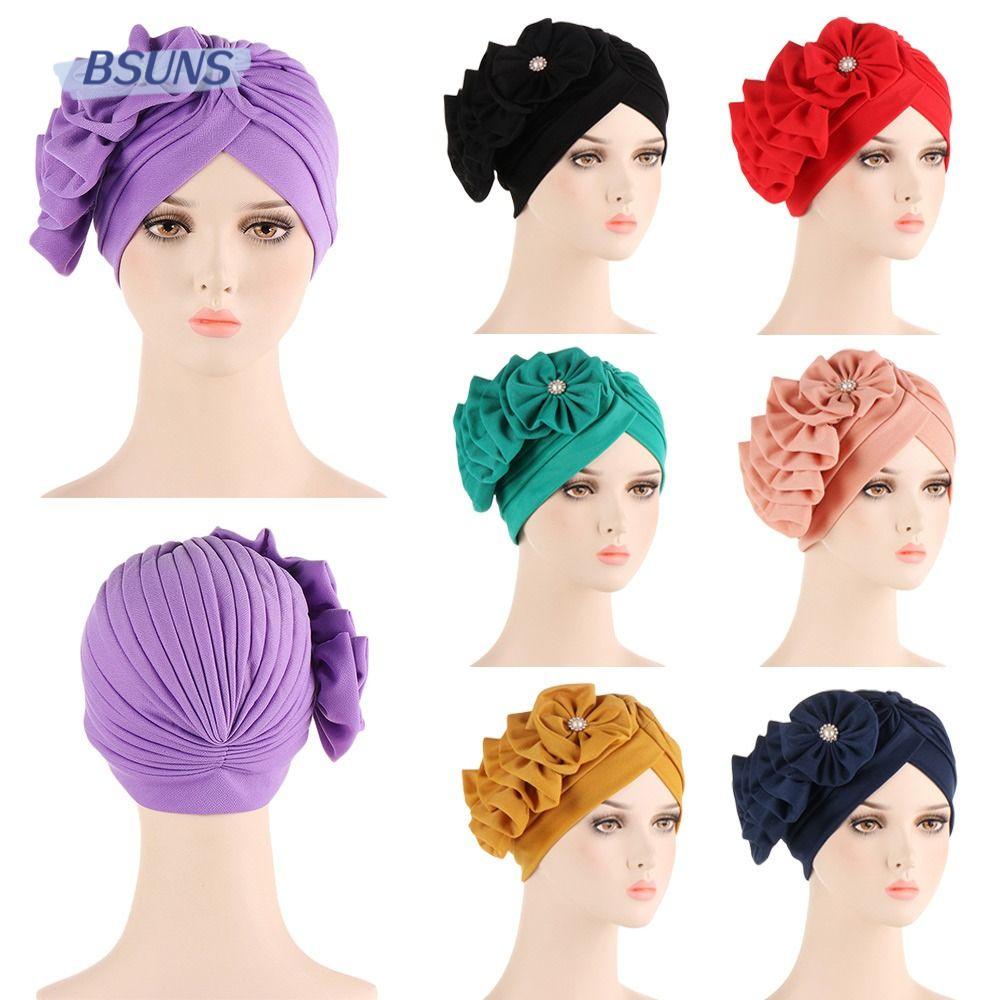 Khăn Turban Trùm Đầu Kiểu Hồi Giáo In Hoa