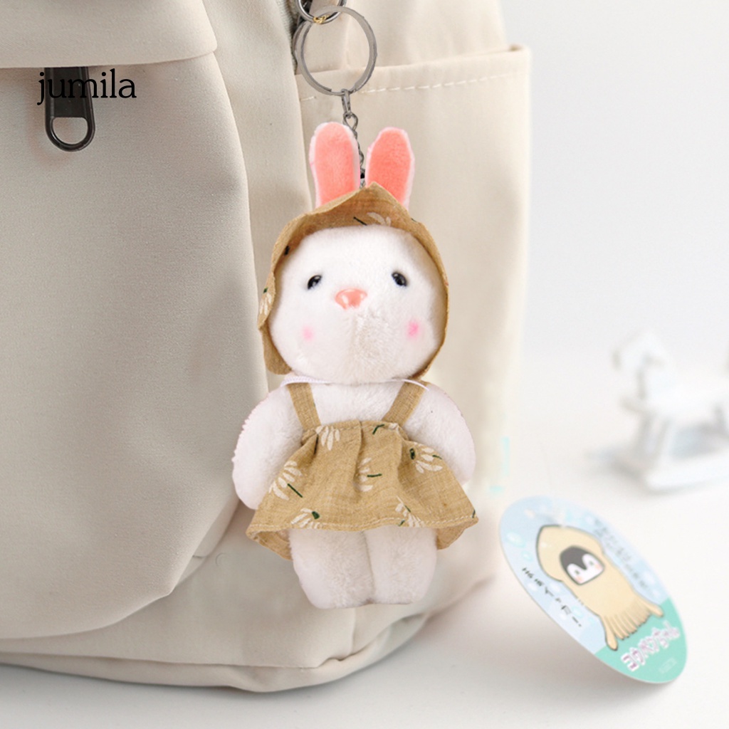 Móc Khóa Thỏ Nhồi Bông 12cm Đáng Yêu