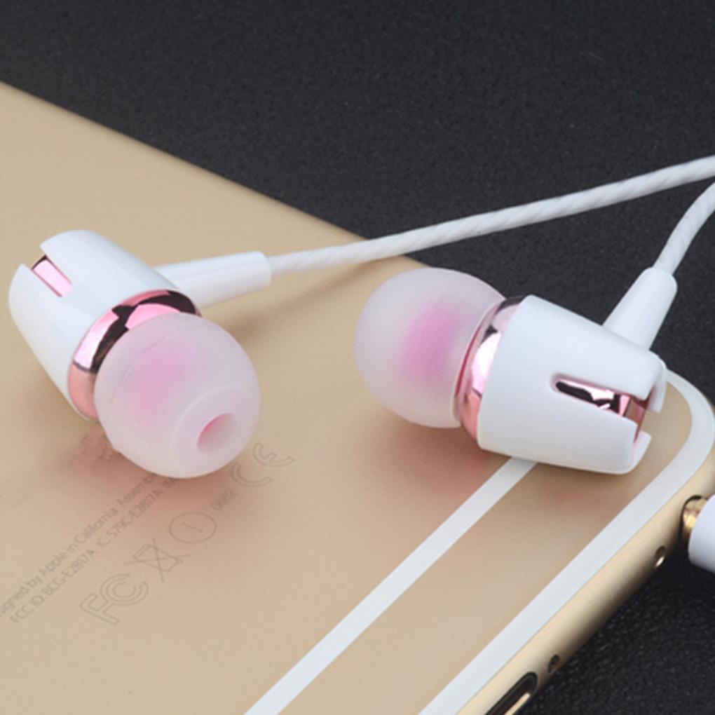 Tai Nghe Nhét Tai Có Mic Và Nút Điều Chỉnh Âm Lượng Màu Dạ Quang 3 / 5mm