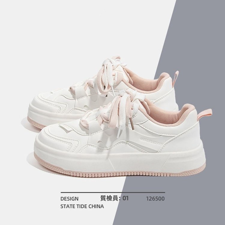 Giày Thể Thao Đế Dày Màu Trắng Xanh Phong Cách Hàn Quốc Thời Trang Cho Nữ