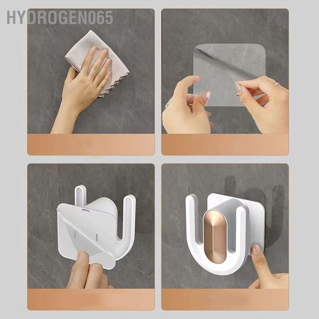 Hydrogen065 Dép Móc Treo Tường Khoan Miễn Phí Đa Năng Cho Lối Vào Phòng Tắm Nhà Bếp Ngủ