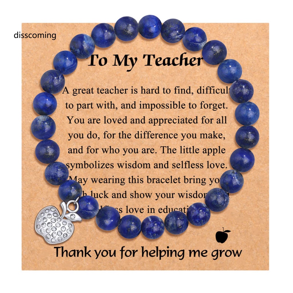 Băng Đô SL SL SL SL SL| Vòng Tay Chuỗi Hạt Đá Tự Nhiên Khắc Chữ Thank You Và Thẻ Trái Cây Co Giãn Thời Trang Cho Nữ