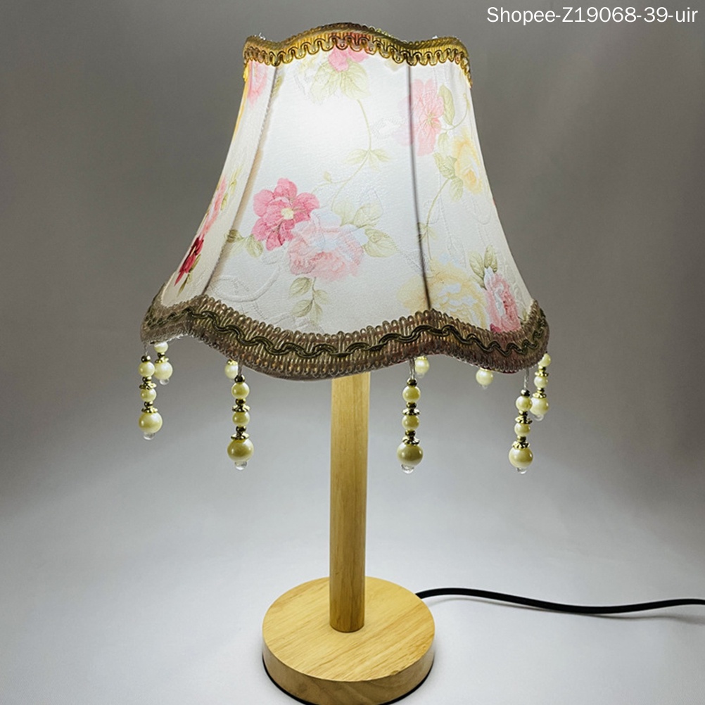 Chụp Đèn Bằng Vải Họa Tiết Hoa Phong Cách Vintage