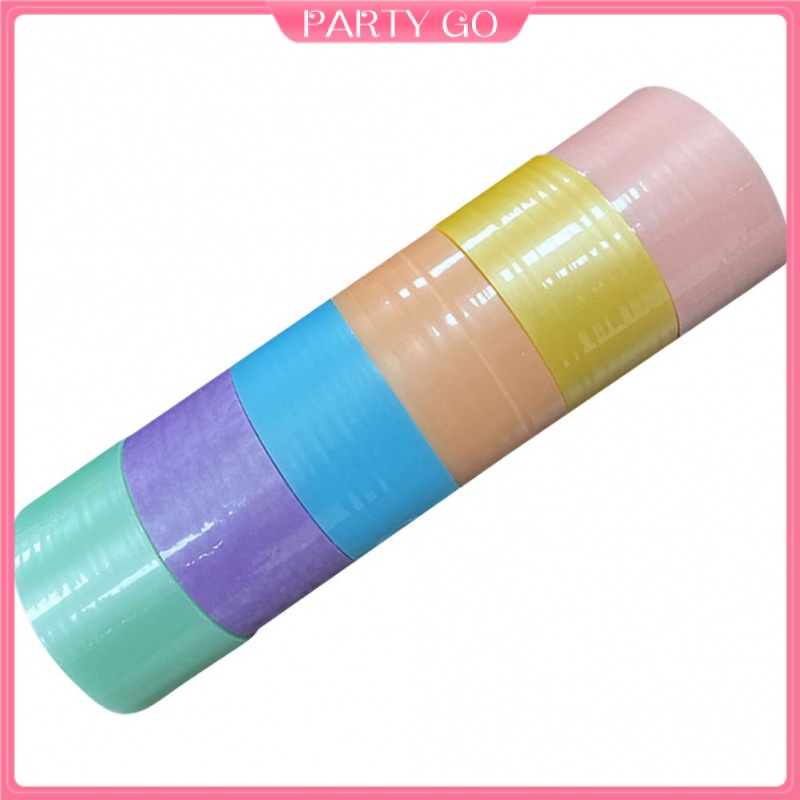 6 Cuộn Băng Dính Trong Suốt In Hoa Nhiều Màu Trang Trí Sổ Tay Cho Bé