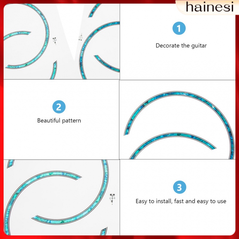 Set 4 Miếng Dán Viền Lỗ Âm Thanh Cho Đàn Guitar