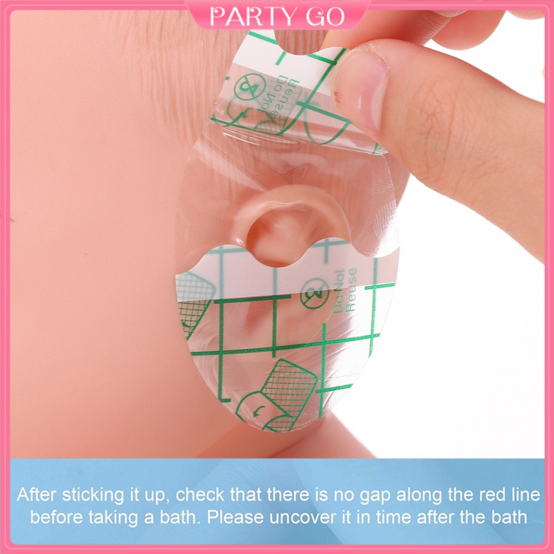 Set 20 / 60 Miếng Dán Tai Chống Thấm Nước Thoải Mái Bảo Vệ Tai Dùng Một Lần Cho Bé