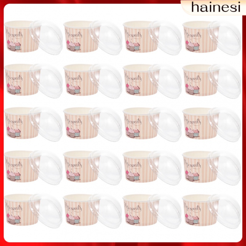 Bộ 50 Cốc Giấy Dùng Một Lần Đựng Kem Sundae