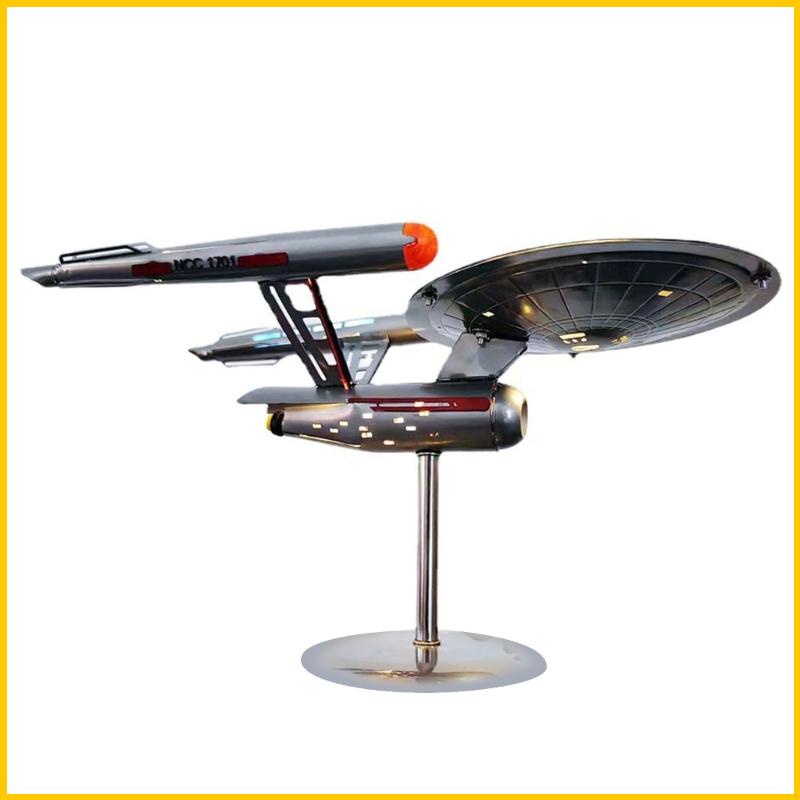Runny Mô Hình Tàu Ngầm Ngôi Sao-Trek Enterprise Trang Trí Thủ Công Lạ Mắt