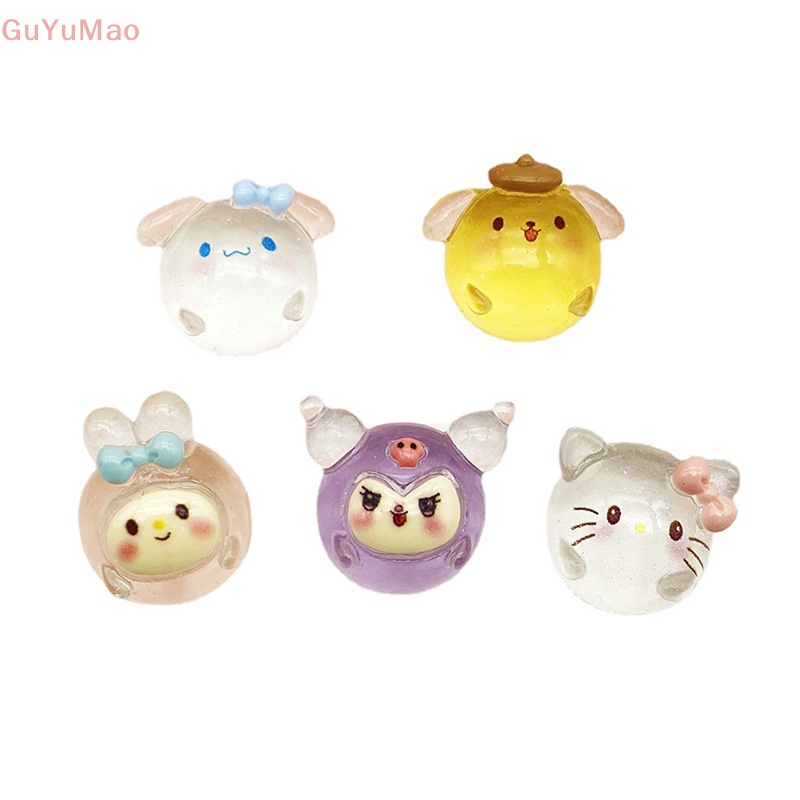 Bộ 2 Tượng Sanrio Mini Phát Sáng Dùng Trang Trí Tiểu Cảnh