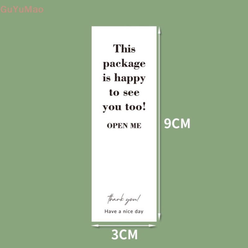 Cuộn 100 Nhãn Dán Trang Trí Hộp Quà In Chữ Thank You Độc Đáo