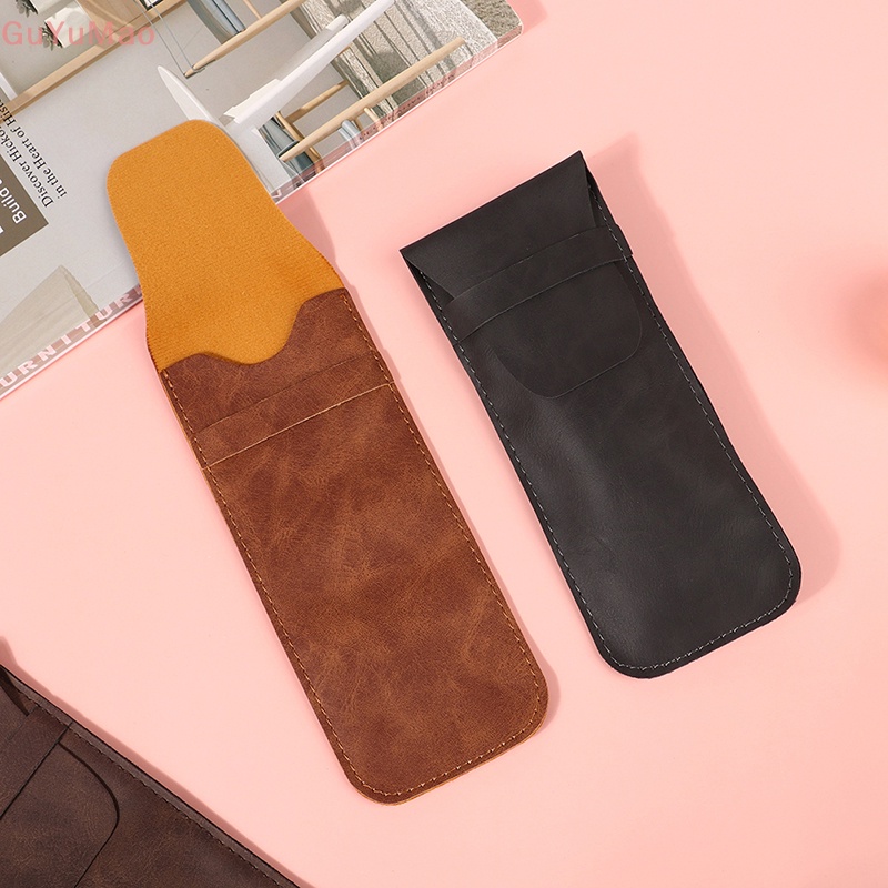 [cxGUYU] Túi Đựng Bút Bằng Da PU Phong Cách Cổ Điển Cho Đi Học / Du Lịch