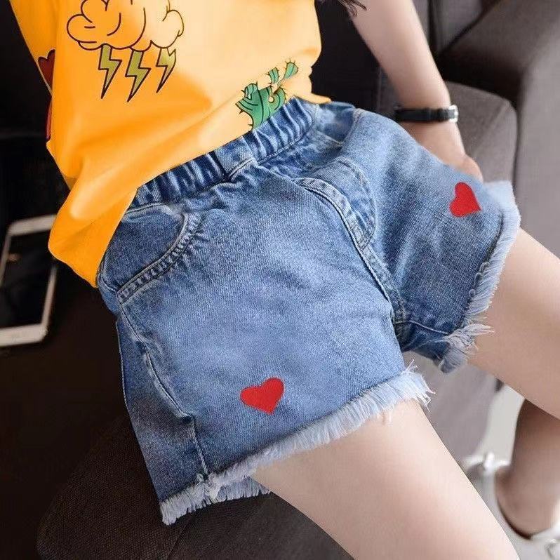 Quần Short Denim Thời Trang Mùa Hè Cho Bé Gái 3-12 Tuổi