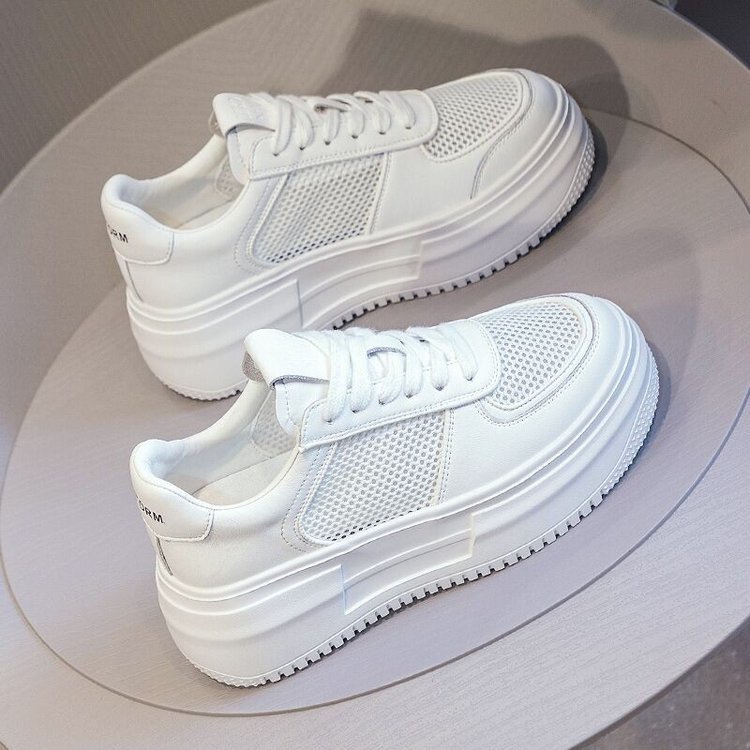 Giày Thể Thao Da Đế Dày Thời Trang Hàn Quốc Cho Nữ