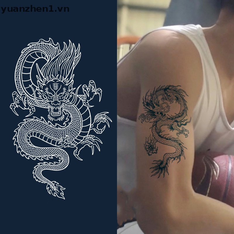 Hình Xăm Dán Tạm Thời Hình Rồng Chống Nước