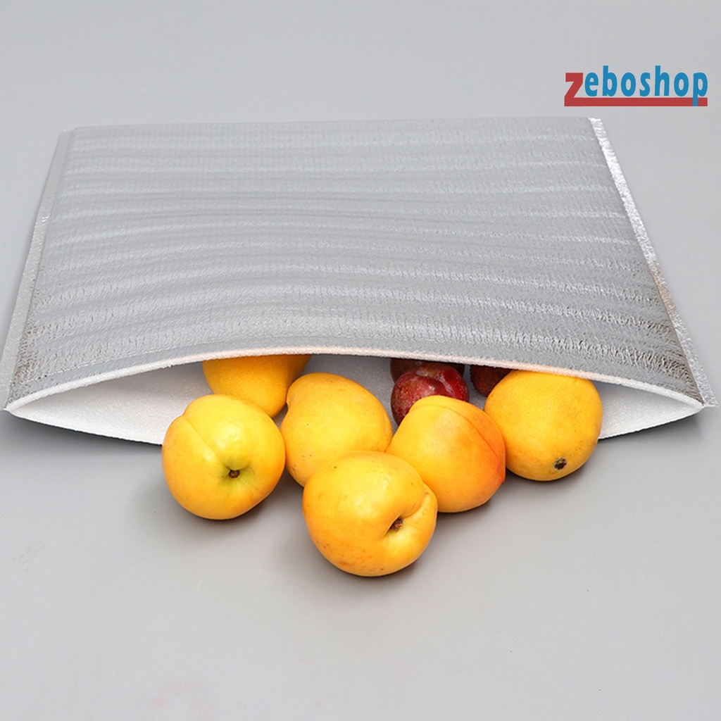 Set 10 Túi Lá Nhôm Cách Nhiệt Đựng Cơm Trưa Tiện Dụng Cho Nhà Bếp