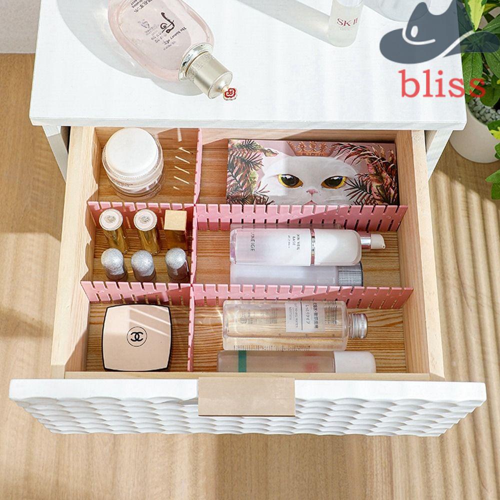 Bộ 4 Thanh Nhựa Chia Ngăn Tủ Giúp Tiết Kiệm Không Gian Tiện Dụng DIY