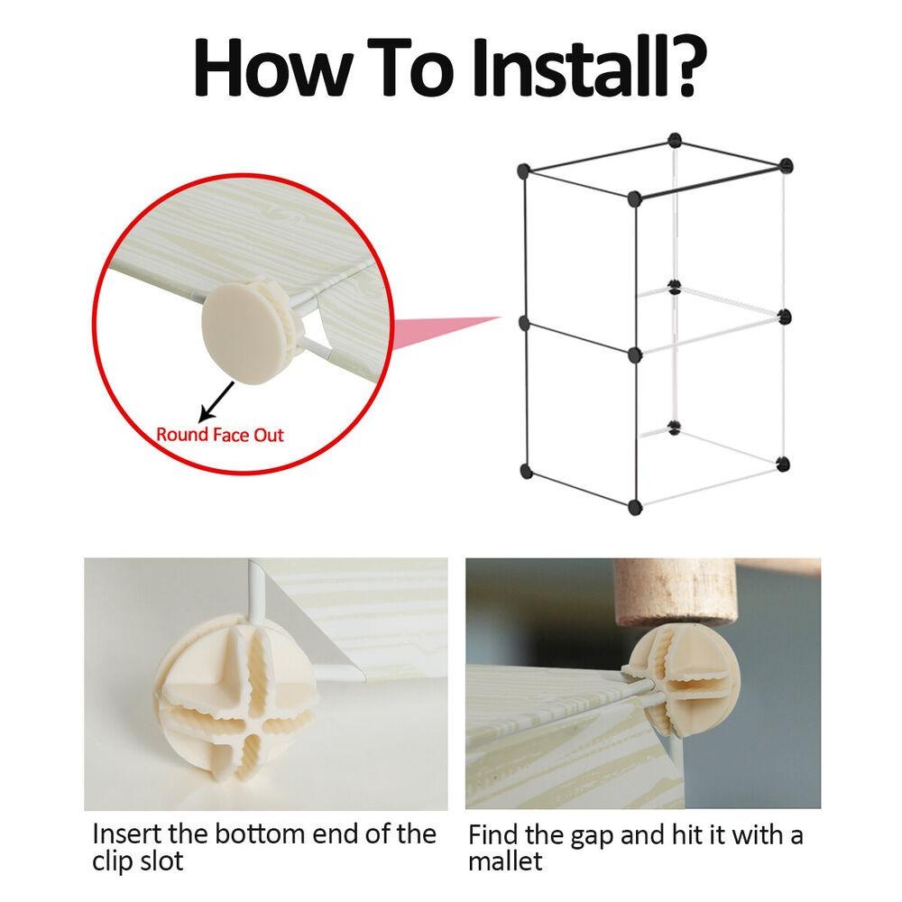 CONOPERY Khóa Kẹp Nối Dây Hình Khối Lập Phương Thông Dụng Cho Tủ Quần Áo