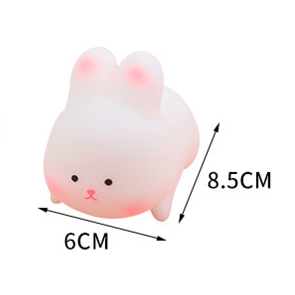 Đồ Chơi Mềm Dẻo Giảm Stress Hình Dáng Chú Thỏ Con Xinh Xắn