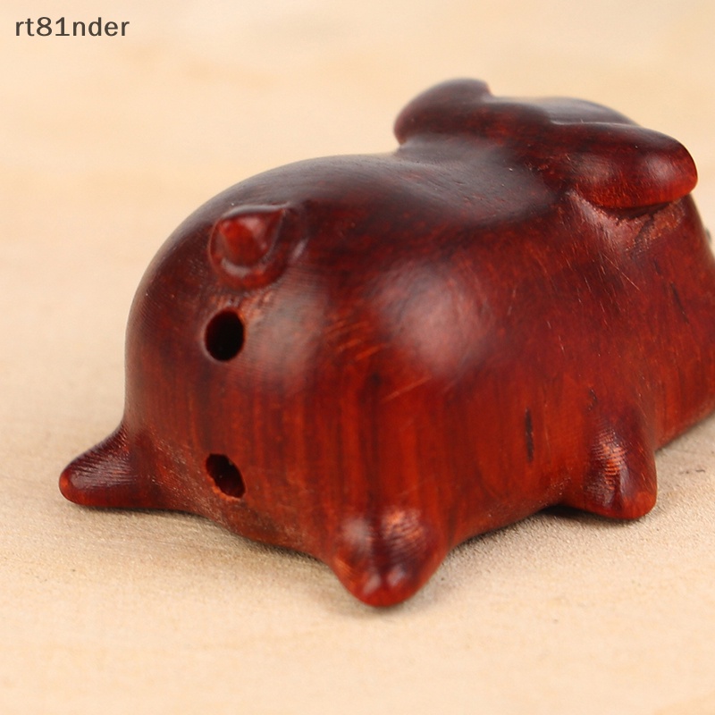 Rt Phụ Kiện Trang Trí Điện Thoại / Móc Khóa Hình Chú Heo Bằng Gỗ Làm Thủ Công DIY