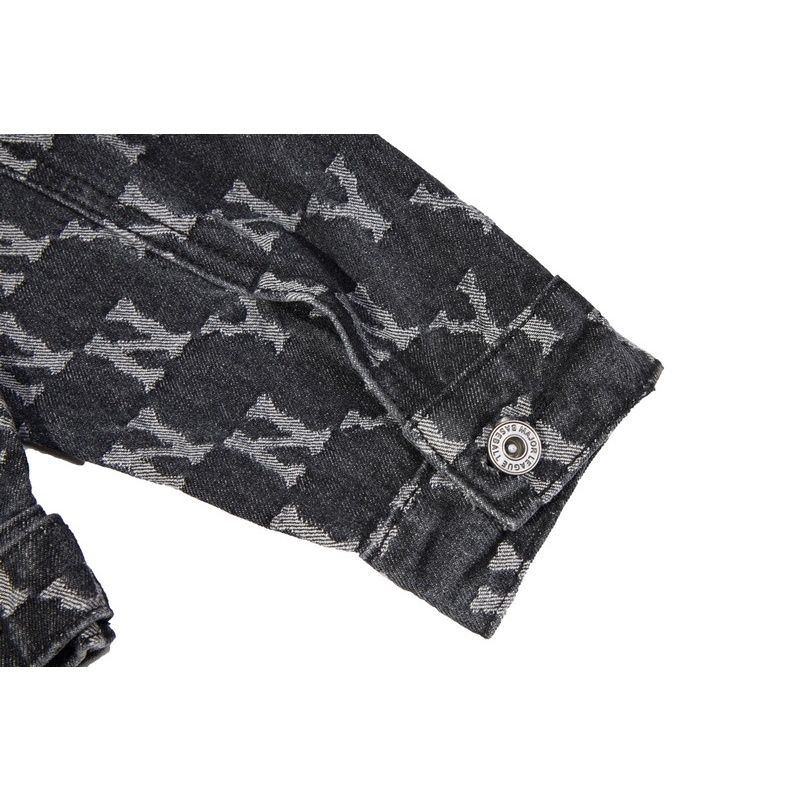 Áo Khoác denim In Chữ NY Thời Trang Đường Phố Cao Cấp Cho Nam Nữ
