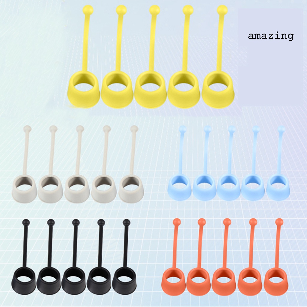 Bộ 5 Dụng Cụ Luyện Tập Mở Rộng Ngón Tay Bằng Silicone Độ Đàn Hồi Cao 10 / 20 / 40 / 60 / 75LB