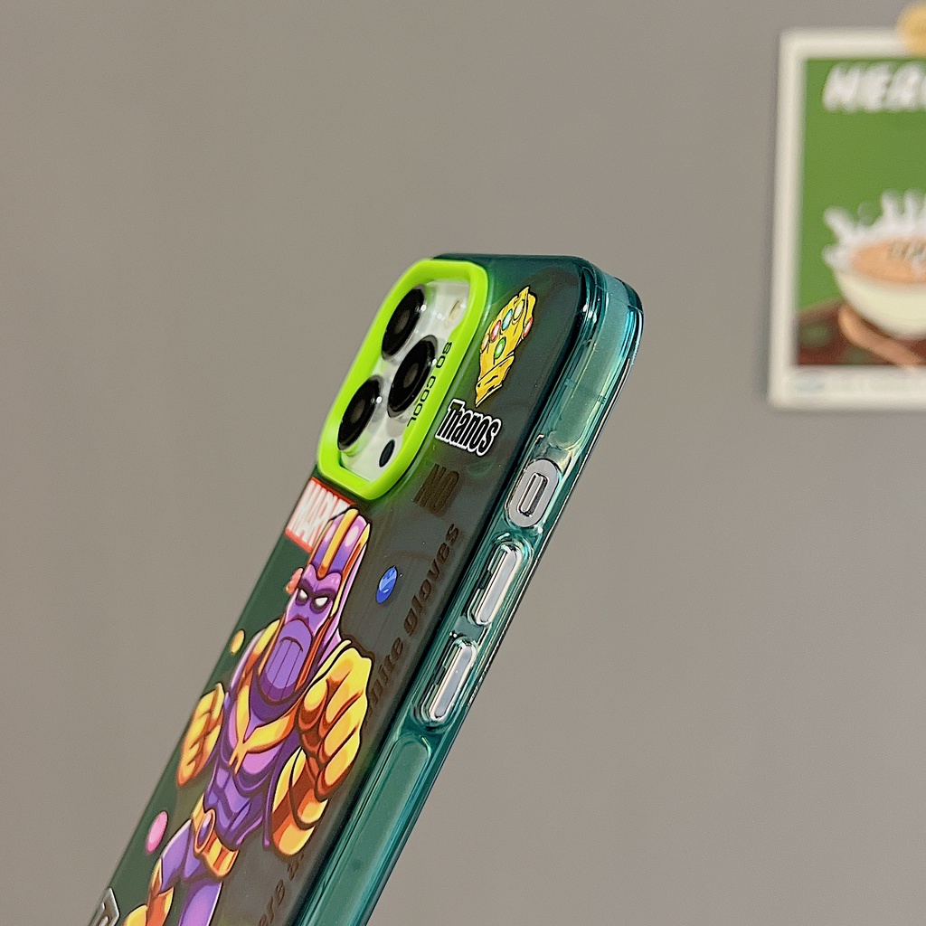 Ốp Điện Thoại Tpu Mềm Chống Rơi Họa Tiết Thanos Cho iPhone 11 13 12 14 Pro Max