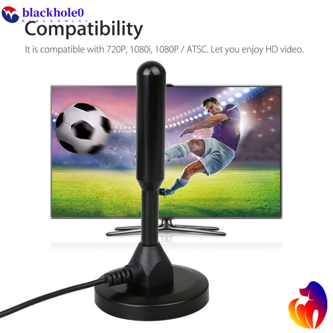 Ăng Ten Hdtv Kỹ Thuật Số 25dbi Xoay 360 Độ 200 Dặm Có Giác Hút Gắn Trong Nhà / Ngoài Trời