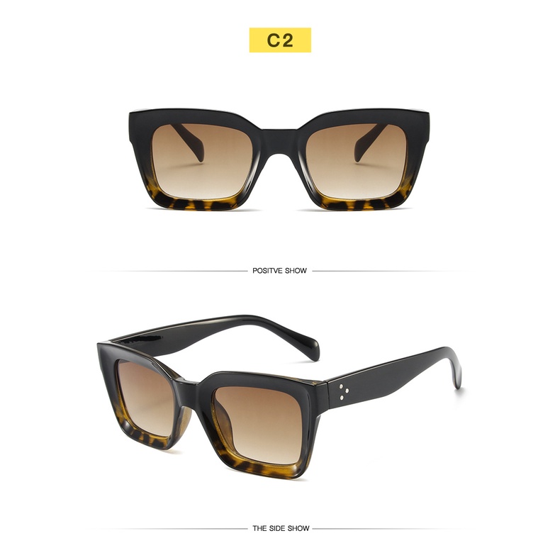 Kính Mát Gọng Vuông Kim Loại Chống Tia UV400