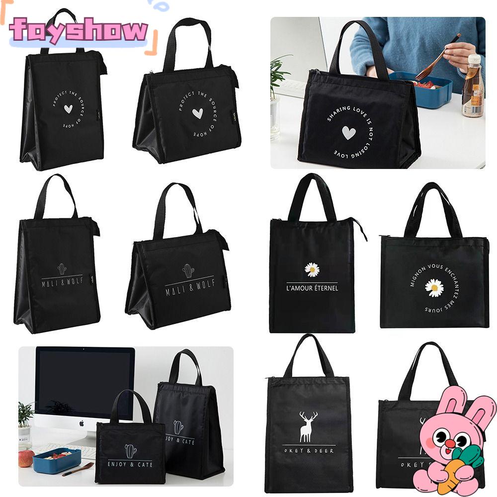 Túi Đựng Hộp Cơm Trưa Cách Nhiệt Thiết Kế Nhỏ Gọn Có Khóa Kéo Tiện Dụng