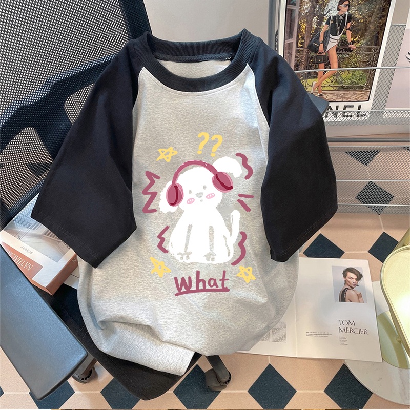 NRVP Áo Thun 100% Cotton Tay NgắN In Hoạ TiếT ĐộC ĐáO Phong CáCh HàN QuốC 2023