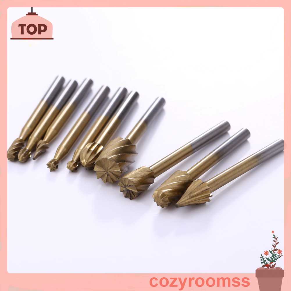 Bộ 10 Mũi Khoan Xoắn Ốc Bằng Thép Gió HSS