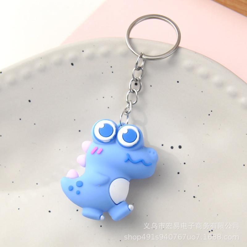 Móc khóa khủng long mắt to cute