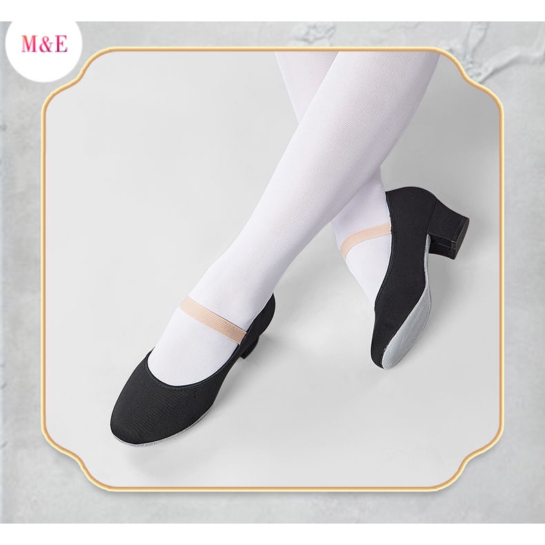 M &amp; E Sophie Giày Khiêu Vũ Gót Giày Khiêu Vũ Dân Tộc Hoàng Đế Màu Đen Phong Cách Mới 2023 Dành Cho Bạn Nữ