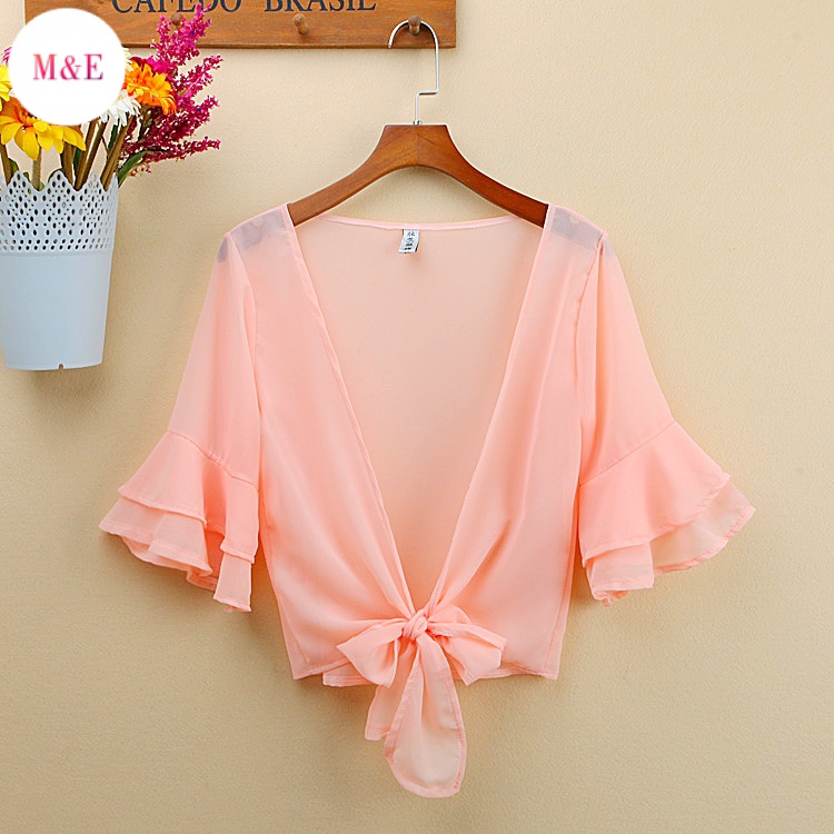 Áo Khoác Voan Cardigan Chống Nắng Dáng Ngắn Cỡ Lớn Dễ Phối Đồ Thời Trang Mùa Hè 2023 Mới Cho Nữ