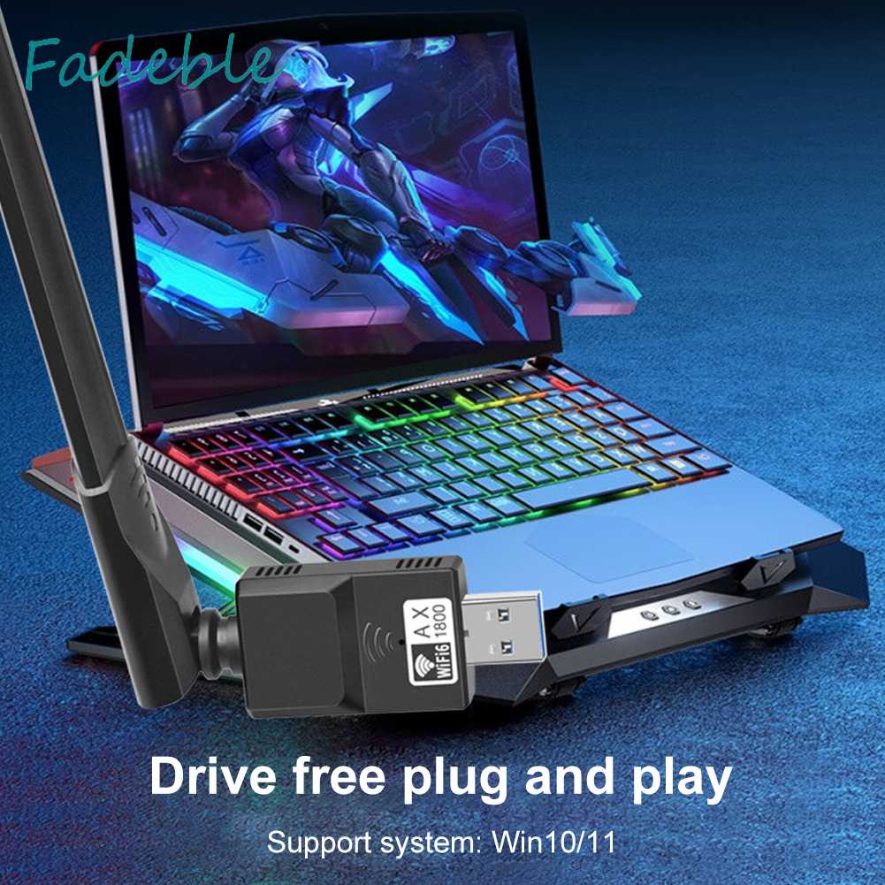 Bộ ChuyểN ĐổI WiFi6 6dBi Băng Tần KéP 5GHz 2.4GHz, Thẻ MạNg WiFi6