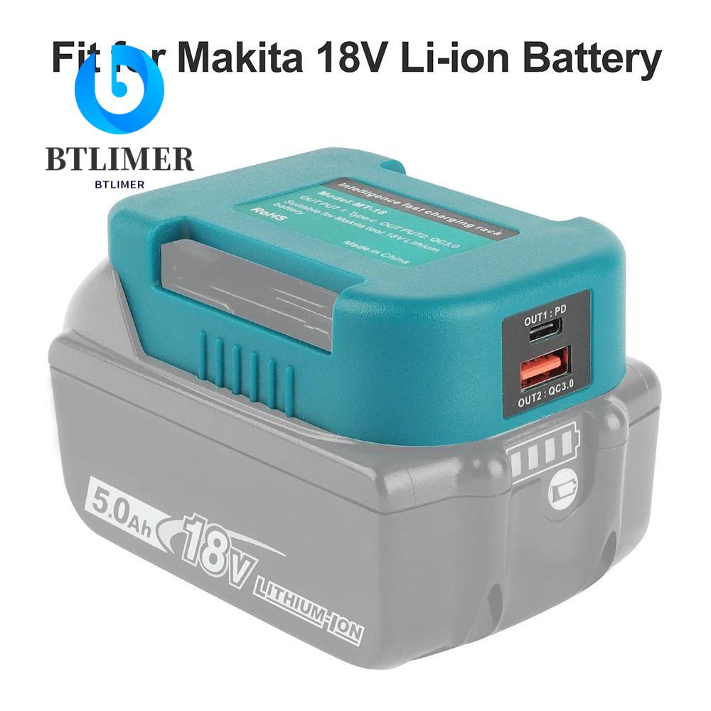 BTLIMER Đầu Sạc USB Type C Cho Makita / Dewalt / Milwaukee