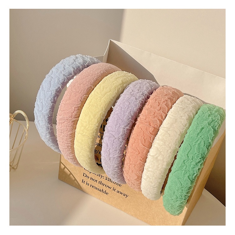 Kẹp Tóc Xốp Xếp Ly Màu Kẹo Ngọt Phong Cách Mới Mùa Hè Cho Nữ