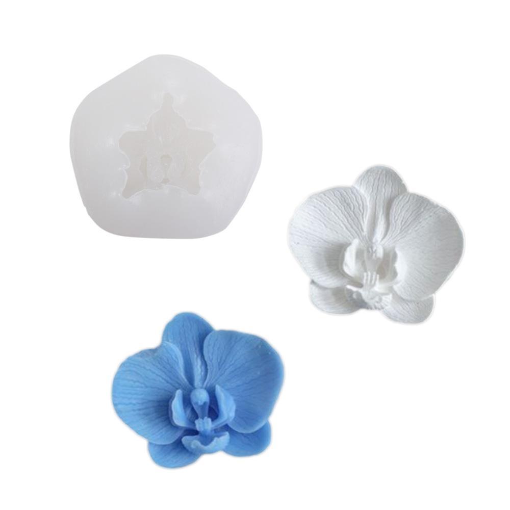 Khuôn Làm Bánh Kẹo / Xà Phòng Hình Hoa Lan Và Bướm 3D DIY