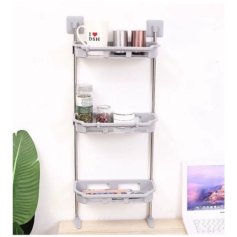 Kệ nhựa 3 tầng để phòng tắm | BigBuy360 - bigbuy360.vn