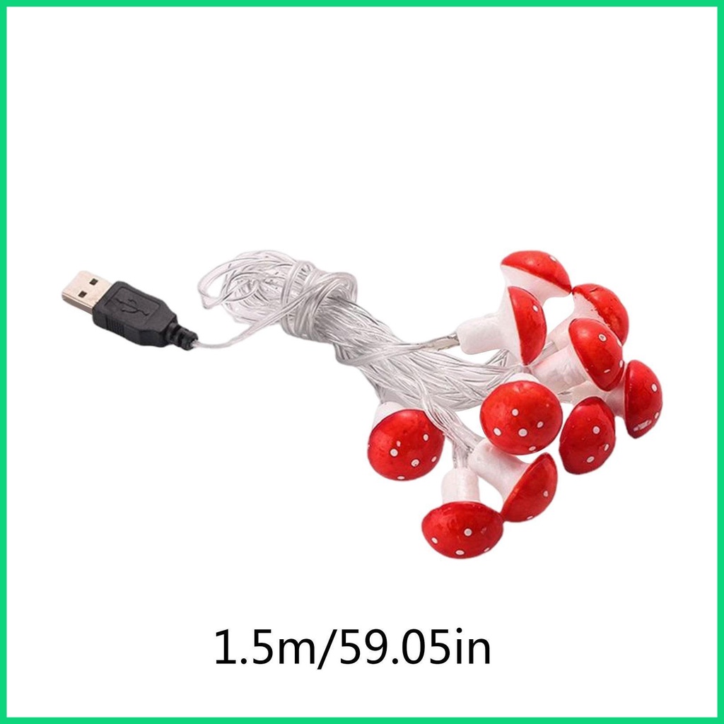 Dây Đèn LED Hình Nấm Trang Trí Sân Vườn / Tiệc Cưới / Giáng Sinh