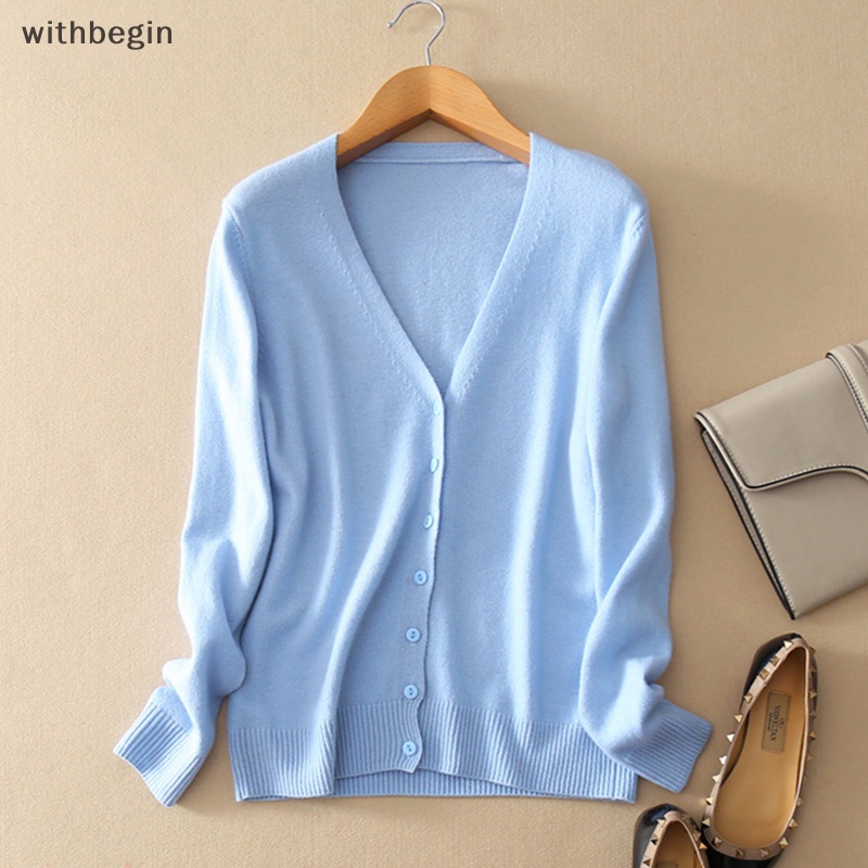 Áo Khoác Cardigan Dệt Kim Cổ Chữ V Dáng Ôm Thời Trang Dành Cho Nữ