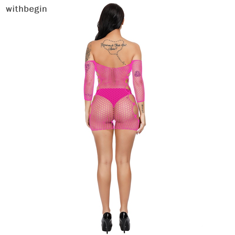 Đầm Ngủ Lưới Xuyên Thấu Quyến Rũ Plus Size Cho Nữ