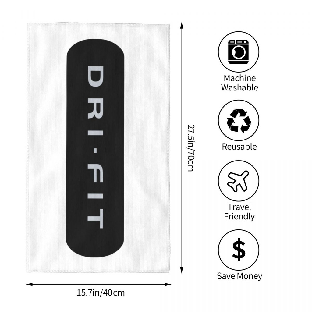 Dri-Fit (2) Khăn thấm hút thân thiện với da Khăn vuông Khăn mặt thể thao ngoài trời Khăn đầu chạy bộ