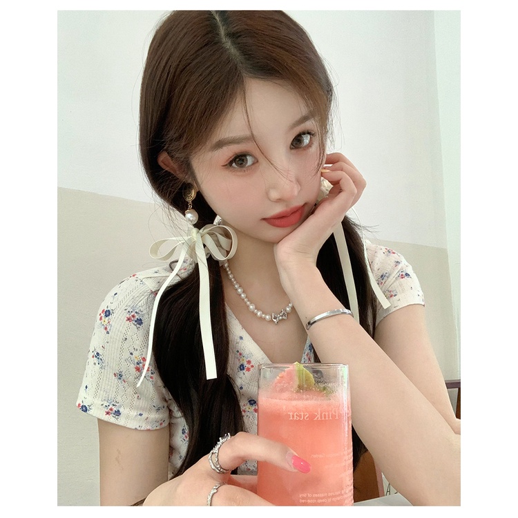 Dây Buộc Tóc Thắt Nơ Lưới Ruy Băng Phong Cách Mới Dành Cho Bé Gái Múa Ba Lê